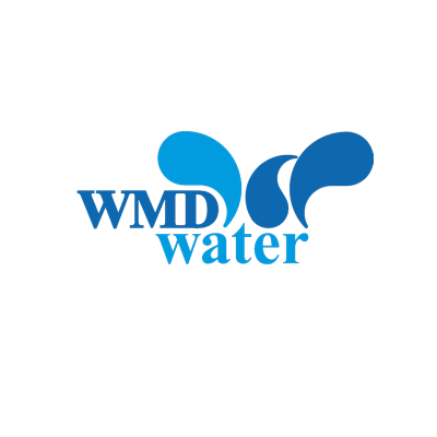 Blue WMD water logo